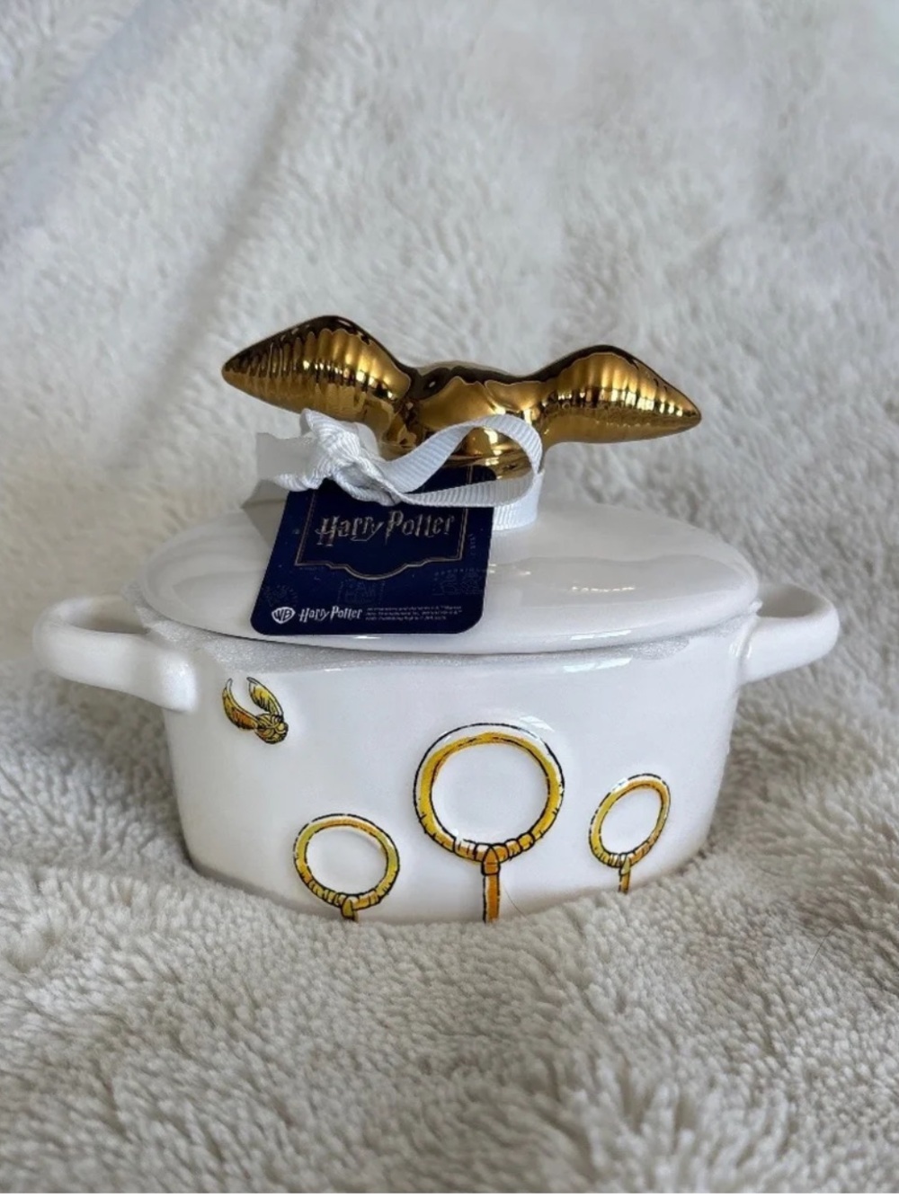 Rae Dunn Harry Potter Quidditch Mini Crock Baking Dish